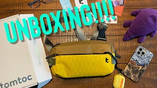 Tomtoc XPAC Compact EDC Sling  Custom!  Unboxing and First Look!!!