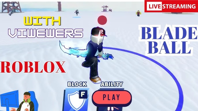 NEW UPDATE!!! ) BLADE BALL WITH VIEWERS roblox 