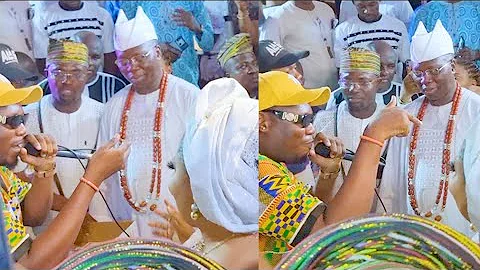 See Gani Adams Very Beautiful Wife,As Qdot Sing And Dance With Her While She  Shower Him With Money.