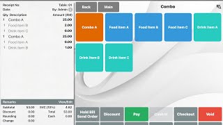 Genius POS - Combo Set Setting (English) 017-407 9288