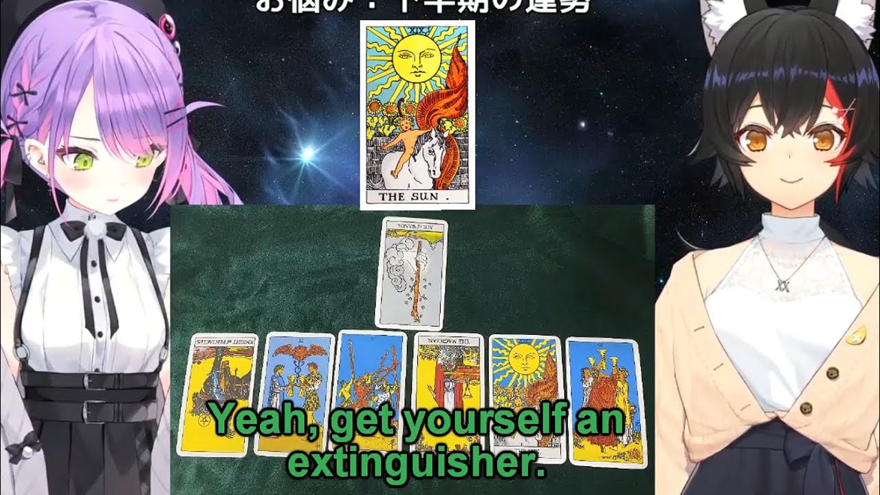 [ 11 Jul 2021 ] Towa Seeks Mio's Tarot Reading for Help [ Ookami Mio / Eng Subs ]