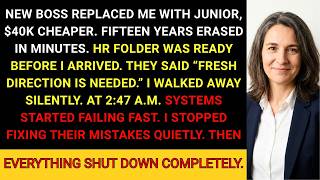 After 15 Years They Replaced Me With a Junior Hire for $40K Less — Then the System Failed