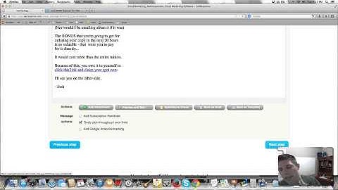 Sending a broadcast email using GetResponse