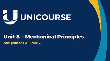 Live Class - Unit 8 - Mechanical Principles - Part 4