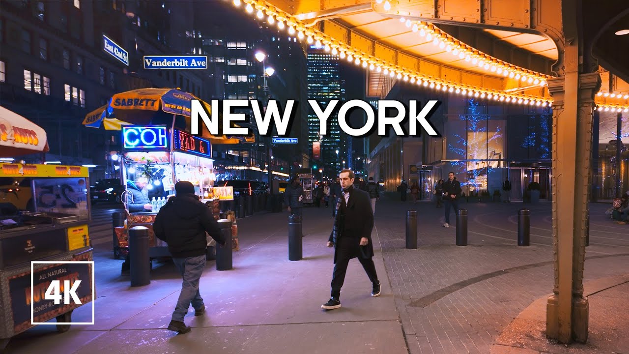 New York, Amerika Serikat | Jelajah Kota Malam 4K | 30 Jan 2025