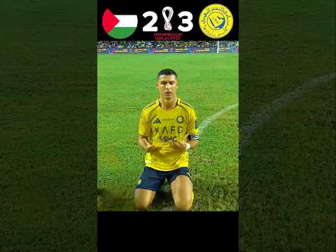 Emotional Day For Ronaldo Palestine Al Nassr Arab Final Penalty Shootout Shorts Football