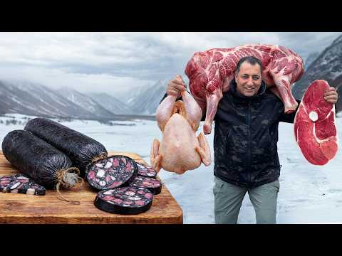 Homemade Bushido Black Smoked Sausages in the Wilderness!