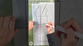 Underbust Dart Adjustment | Müller Pattern Method  #sewingtutorial #sewingpattern