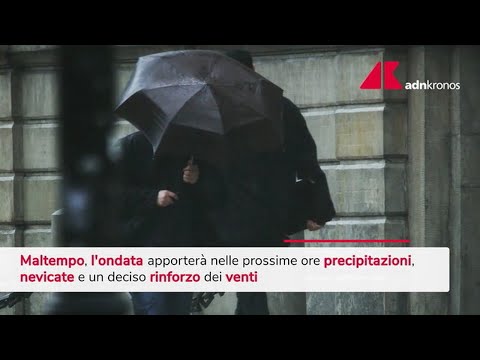 Video Maltempo sull'Italia: pioggia, vento e neve. Le previsioni
