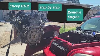 Step by step engine removal. This is what I'd do. 2006 - 2011 Chevy HHR.