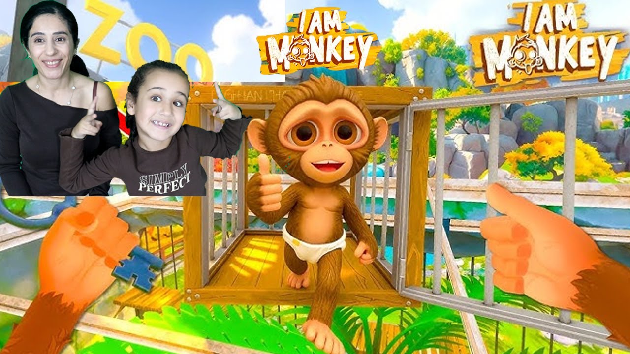 I Am Monkey Anne Maymun Oldum Benek Maymunu Kurtardım Esra Games Nil