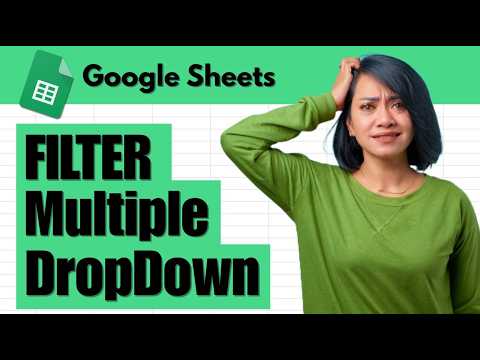 How to FILTER the Multi Select Dropdown Feature in Google Sheets
