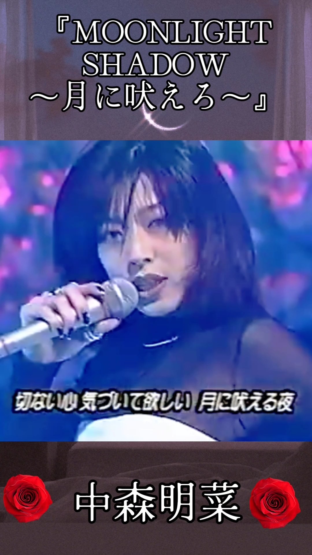 中森明菜】クール＆カッコ良さに見惚れてしまう『MOONLIGHT SHADOW-月