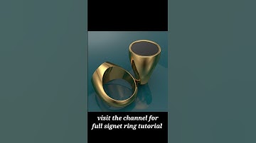 How to make a simple signet ring?#3d#cad #rhino#matrix#jewellery#fashion#easy #tutorial#3dmodelling
