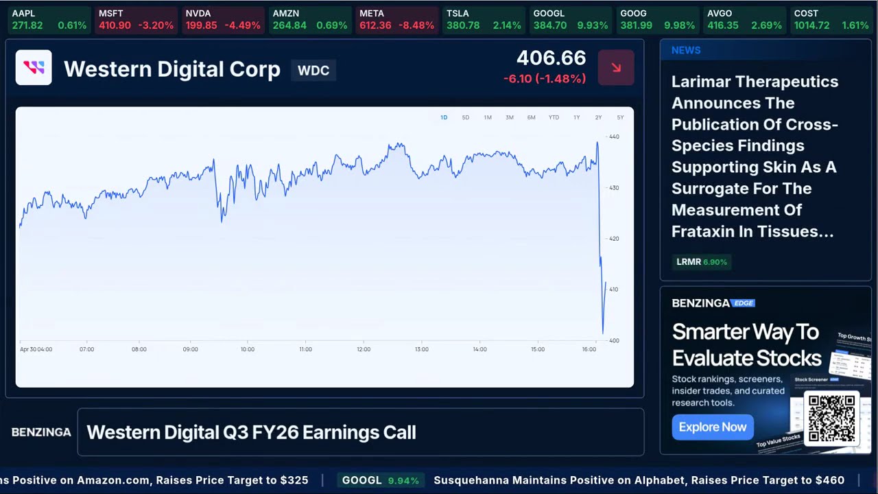 Western Digital Q3 FY26 Earnings Call | $WDC | 🔴 WATCH LIVE