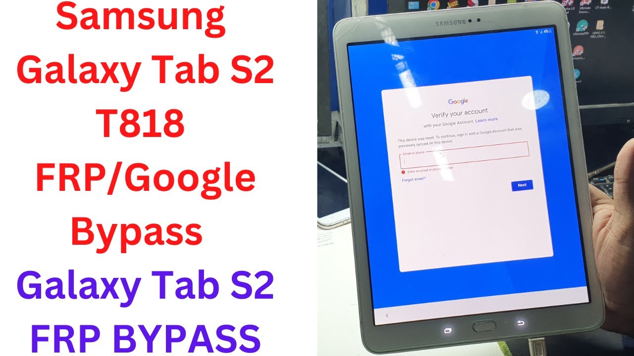 Samsung Galaxy Tab S2 T818 FRP/Google Bypass | Galaxy Tab S2 Frp Bypass |samsung tab s2 frp bypass