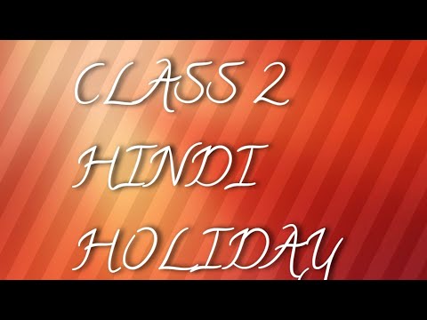 holiday homework in hindi class 2