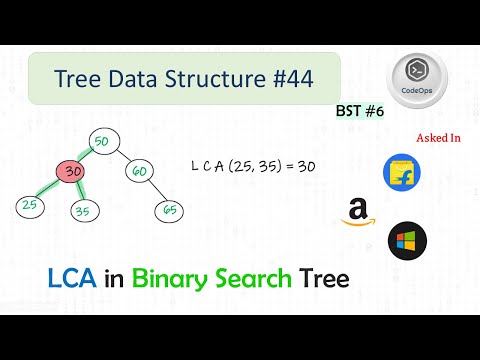 #44 Lowest Common Ancestor in Binary Search Tree  | Data Structures and Algorithms in Java | Imp 🔥