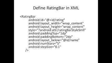 RatingBar color android