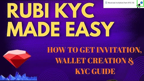 RUBI KYC FULL GUIDE! Get Invitation INSTANTLY, Wallet Creation & PIN Settings 