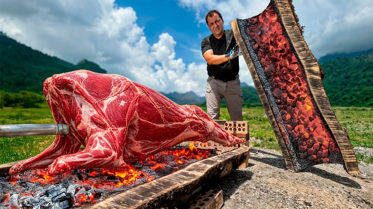 Am Făcut un Grătar Din Bușteni Uscați și Am Fript un Miel în El