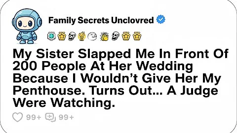 My Sister Slapped Me In Front Of 200 People At Her Wedding Because I Would... - Reddit Family Tales