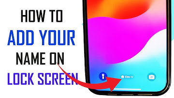 How To Add Your Name To Your iPhone Lock Screen! (2025)