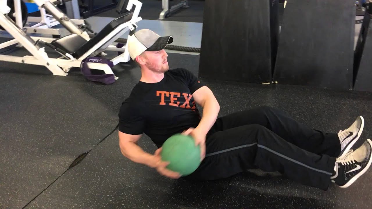 Russian Twist With Medicine Ball YouTube
