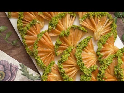 مراوح البقلاوة حلى شرقي تقليدي بشكل مودرن وأنيق بلقيس الحيدري