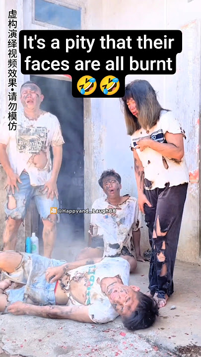 It's a pity that their faces are all burnt