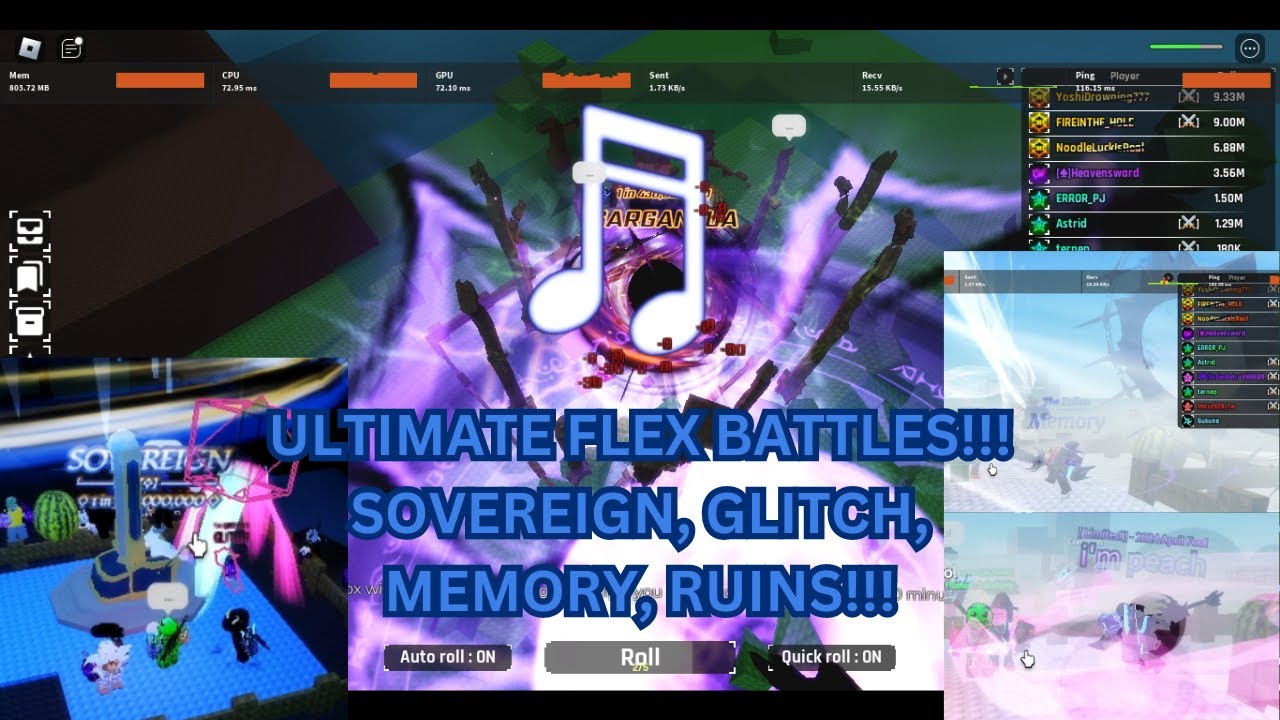 ULTIMATE SOL'S RNG FLEX BATTLES!!! SOVEREIGN, GLITCH, MEMORY, RUINS ...