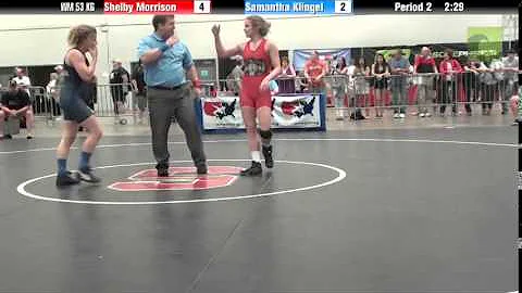 Women WM 53 KG - Shelby Morrison vs. Samantha Klin...