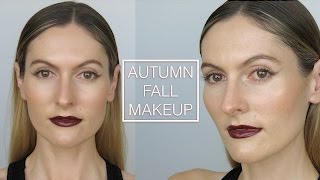 Autumn/Fall Makeup Tutorial | Smokey Wings | Bold Lip | Organic & Natural Makeup