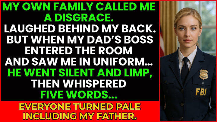 Family Called Me a Disgrace—But When My Dad's Boss Entered He Went Limp As I Stood There