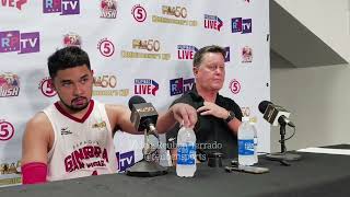 Barangay Ginebra postgame press conference after Game 6 win over Rain or Shine