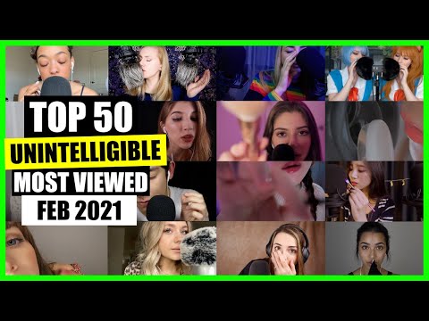 ASMR / INAUDIBLE / UNINTELLIGIBLE (Whispering, Mouth Sounds) / TOP 50 / ASMR Charts