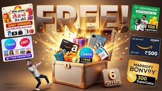 FREE Canva Pro + Google Pixel Phone 😱 | Daily ₹500 Amazon Gift Card, 300 SuperCoins & 30 Gifts Loot screenshot 4