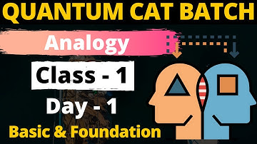 Analogy - 1 | For CAT, GMAT, GRE, NMAT, SNAP, IIFT, XAT | Quantum CAT Batch