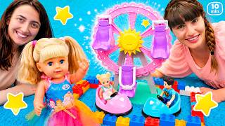 Sevcan Ve Ümit Baby Born Oyuncakları Ile Lunapark Kuruyorlar. Eğlenceli Oyunlar.