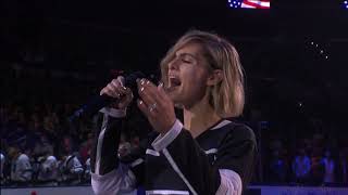 Pia Toscano Sings The National Anthem - LA Kings vs Anaheim Ducks - 11/6/18