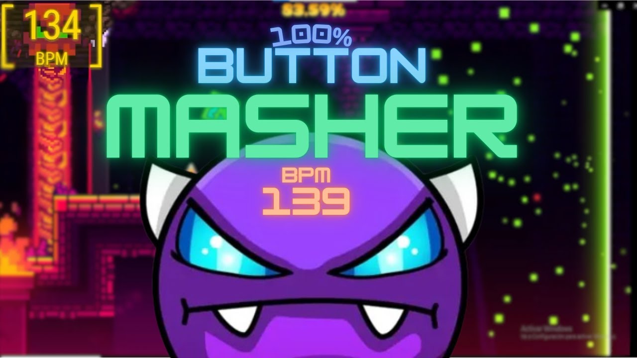 Button Masher 100% - Geometry Dash - YouTube