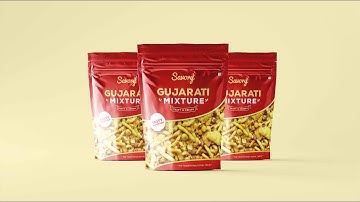 Namkeen Stand up Pouch Dieline/Diecut & Design | Packaging Design