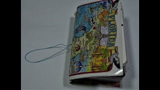 How to make Midori Style Traveler's Notebook/Tutorial step by step/bullet journal/Diário de viagem/