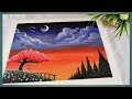 Easy Acrylic Painting / Simple painting for begginers / vow of the moon / Art Tactics⁰