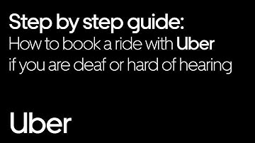 How to use the Uber app for people with impaired hearing | Uber