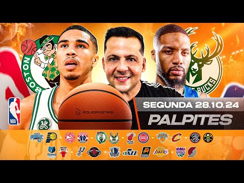 PALPITES DE NBA HOJE 28 10 2024 (SEGUNDA-FEIRA) MELHORES PALPITES DE BASQUETE E BILHETE PRONTO hqdefault