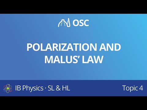 Polarisation and Malus’ law [IB Physics SL/HL]