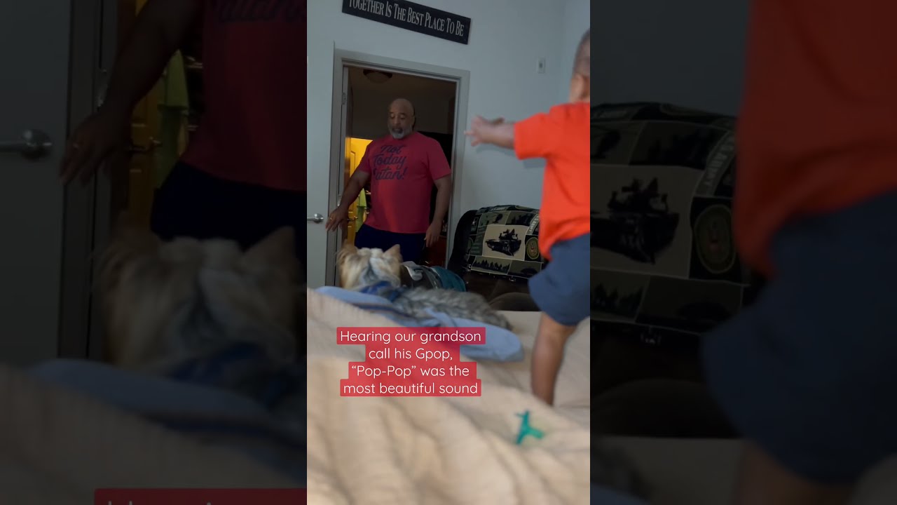 Grandchildren Are The Best Grandparents Grandfather Gpop Grandpa Grandson Babytalking Baby