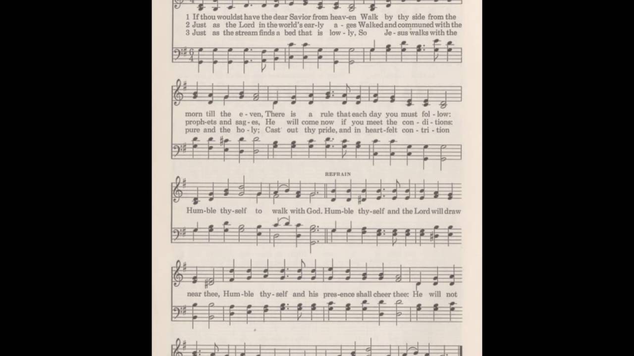 SDCF 03 31 1985a Hymn 368 Humble Thyself to Walk with God, with Olivers comments - YouTube