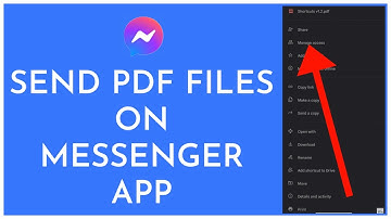 How To Send PDF File In Messenger App Android (2023 Update)